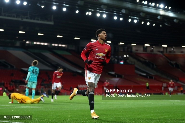 Rashford đang chơi cực hay ở Man United. Ảnh: AFP