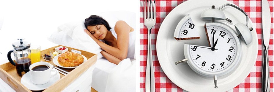 Thói quen ăn sáng quá muộn không tốt cho cơ thể. Đồ họa: Hồng Nhật