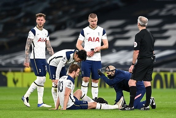 Chấn thương chưa rõ độ nghiêm trọng của Kane. Ảnh: Premier League.
