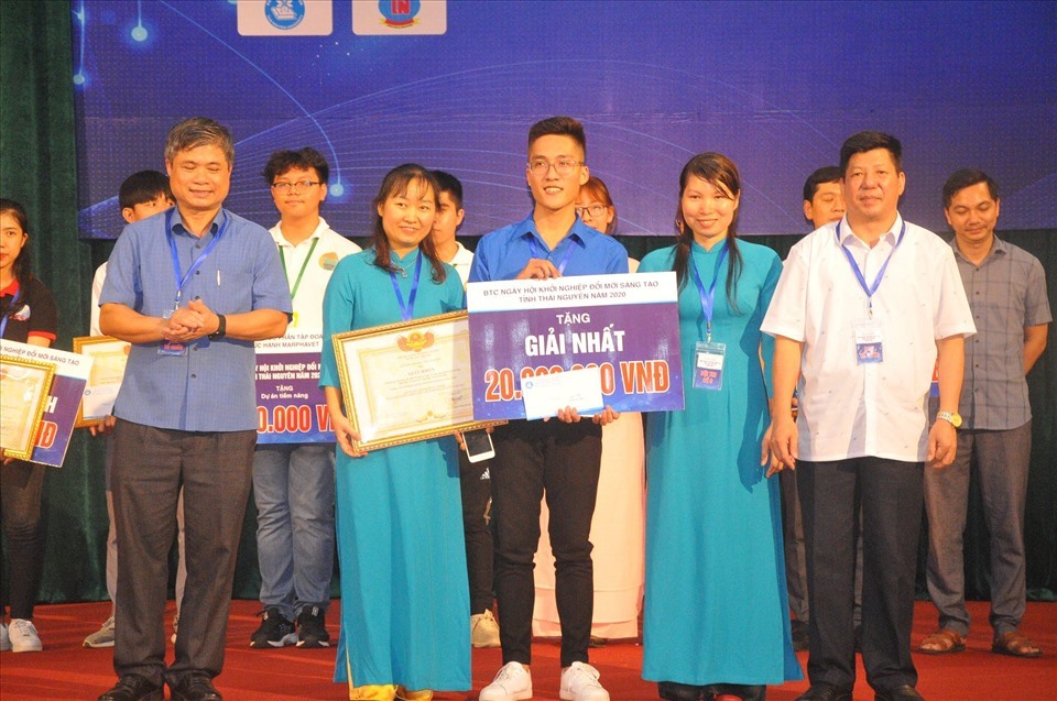 Dự án đạt giải nhất cuộc thi Khởi nghiệp đổi mới sáng tạo tỉnh Thái Nguyên 2020.