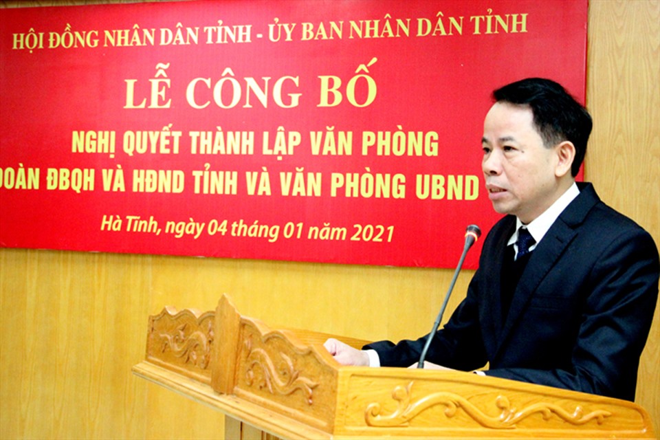 Ông Lê Minh Đạo giữ chức Chánh Văn phòng UBND tỉnh Hà Tĩnh. Ảnh: HĐND Hà Tĩnh.