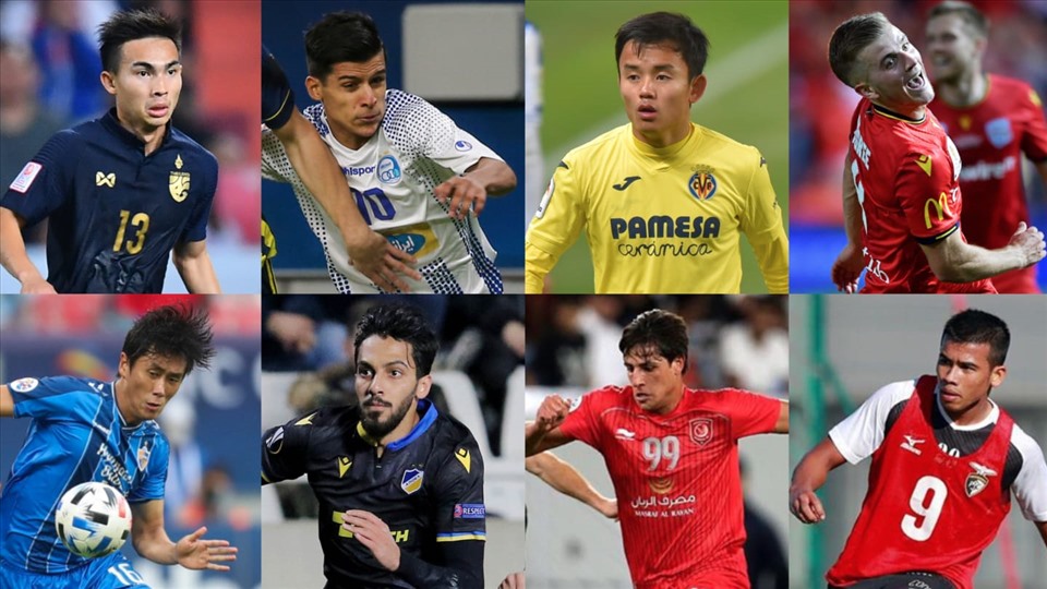 Một số gương mặt tranh giải Cầu thủ trẻ hay nhất Châu Á 2020. Ảnh: AFC.