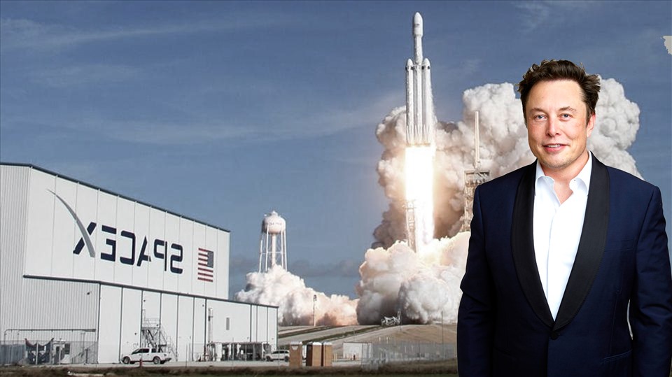 Không đứng trên đỉnh vinh quang quá lâu, Elon Musk tiếp tục mở rộng giấc mơ điên rồ của mình sang lĩnh vực chế tạo tên lửa, lập công ty mang tên SpaceX. Đồ họa: Phan Anh