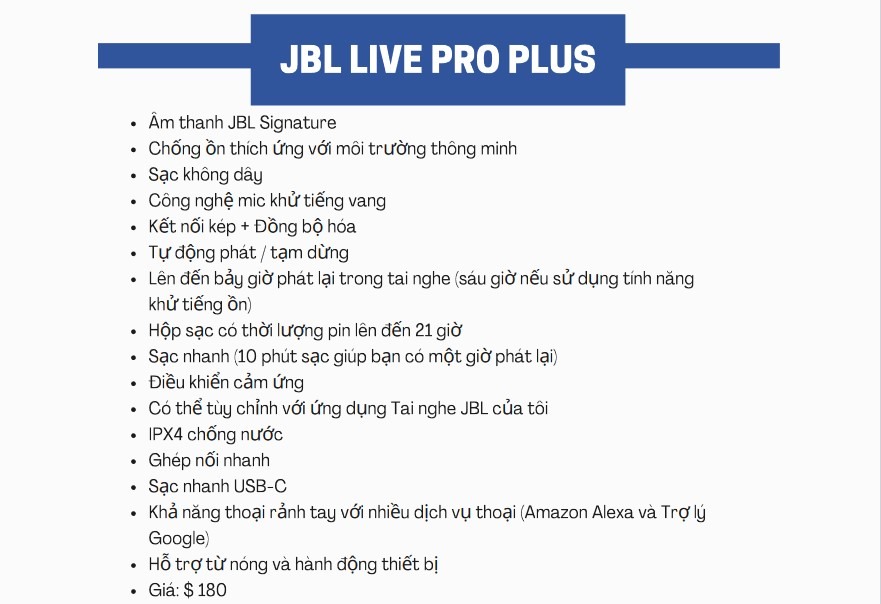 JBL Live Pro Plus