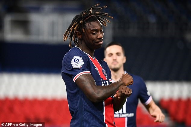 9. Moise Kean (Paris Saint-Germain): 8 bàn thắng
