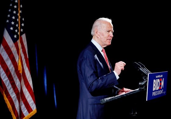 Ngày 9.6.2020, ông Joe Biden đã giành chiến thắng trong cuộc bầu cử sơ bộ tại các tiểu bang Tây Virginia và Georgia trước khi được đề cử chính thức là đại diện của đảng Dân chủ tranh cử vào Nhà Trắng. Ảnh AFP