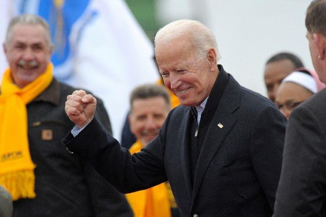 Ngày 25.4.2019, cựu Phó Tổng thống Joe Biden thông báo ra tranh cử sau nhiều tháng lưỡng lự. Trước đó, ông thất bại hai lần trong cuộc đua vào Nhà Trắng trong các năm 1988 và 2008. Ảnh AFP