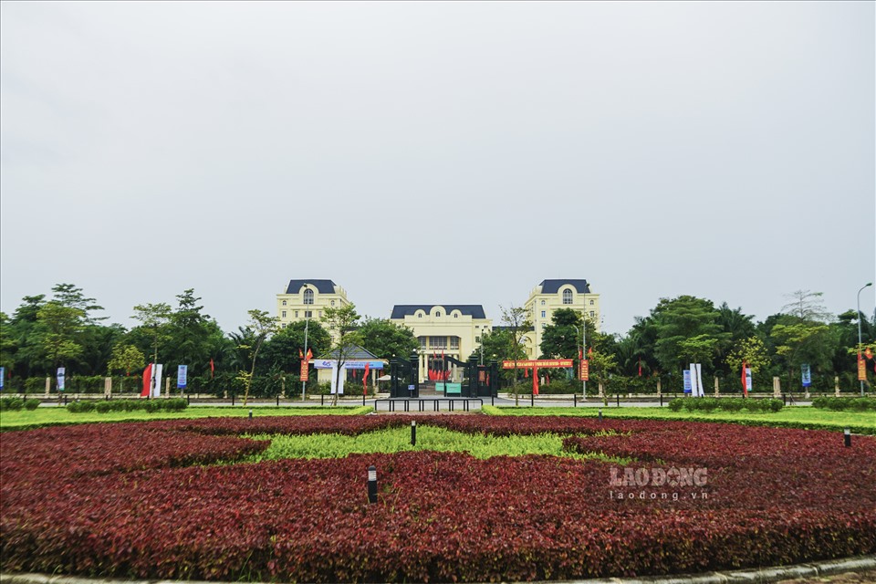 Khu trung tâm hành chính huyện Mê Linh.