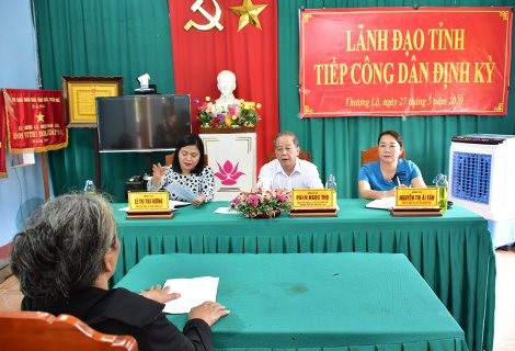 Chủ tịch UBND Thừa Thiên Huế - Phan Ngọc Thọ tiếp công dân 27.5.2020.