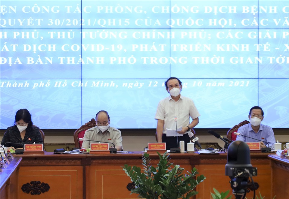 Bí thư Thành ủy TPHCM Nguyễn Văn Nên.  Ảnh: TTBC