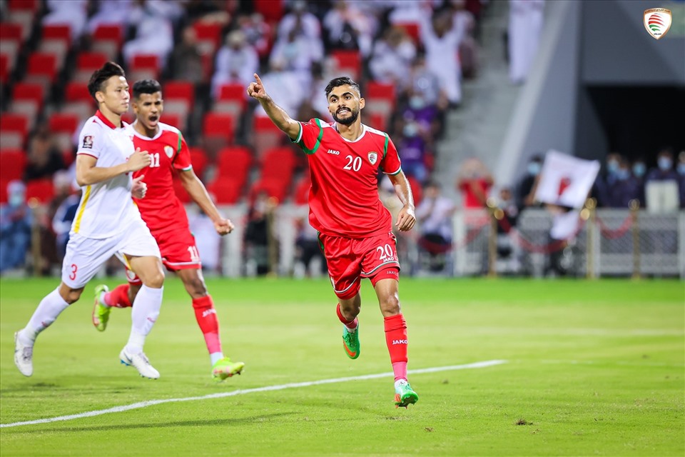 Tuyển Oman giành chiến thắng thứ 2 ở vòng loại cuối cùng World Cup 2022. Ảnh: OFA