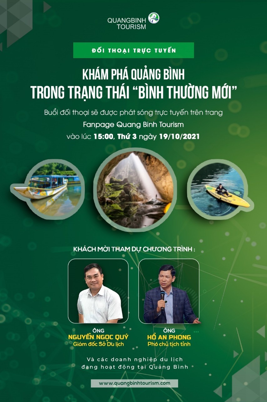 Chương trình sẽ có sự tham gia của lãnh đạo tỉnh và lãnh đạo Sở Du lịch Quảng Bình. Ảnh: LPL