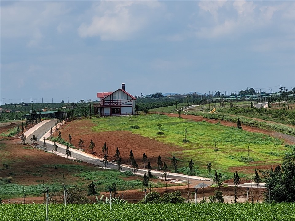 “Dự án” Làng sinh thái nghỉ dưỡng La Melodie Đam B'ri 1 với diện tích  36 ha đất ở xã Đam B'ri, TP Bảo Lộc. Ảnh TC