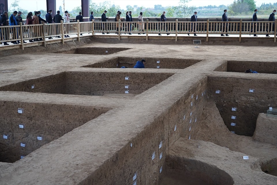 Công viên khảo cổ quốc gia làng Yangshao mở cửa ở huyện Mianchi, tỉnh Hà Nam, Trung Quốc, ngày 17.10. 2021. Việc phát hiện ra văn hóa Yangshao tại địa điểm này vào năm 1921 đánh dấu sự khởi đầu của khảo cổ học Trung Quốc hiện đại. Ảnh: CGTN/CFP