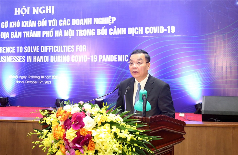 Chủ tịch Hà Nội phát biểu tại hội nghị ngày 19.10.