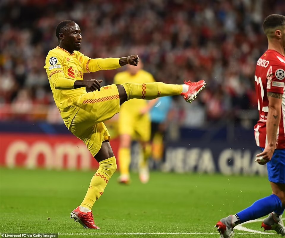 Keita những tưởng đã nhấn chìm Atletico từ sớm. Ảnh: AFP.