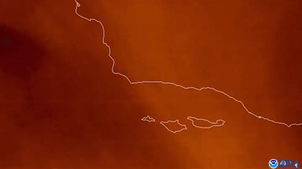 Vệ tinh dự báo thời tiết Goes 17 đã ghi lại được khoảnh khắc tên lửa Atlas V mang theo vệ tinh quan sát Trái đất mới của NASA Landsat 9 cất cánh từ Căn cứ Lực lượng Không gian Vandenberg ở California vào