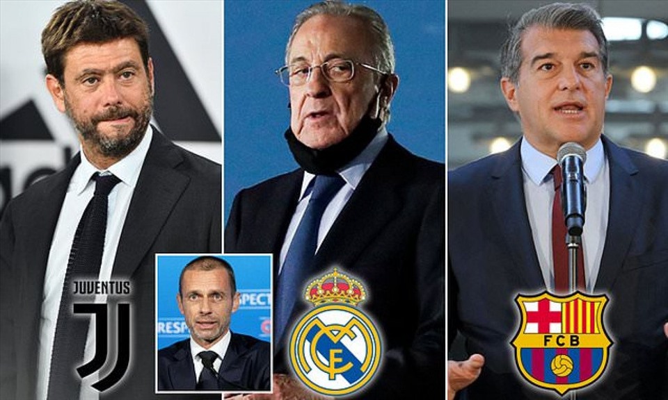 Những thay đổi của UEFA với Champions League được cho là sẽ lép vế so với Super League. Ảnh: Daily Mail
