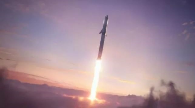 Hình ảnh mô tả tàu Starship của SpaceX phóng tàu vũ trụ không người lái đầu tiên đến sao Hỏa năm 2024. Ảnh: SpaceX