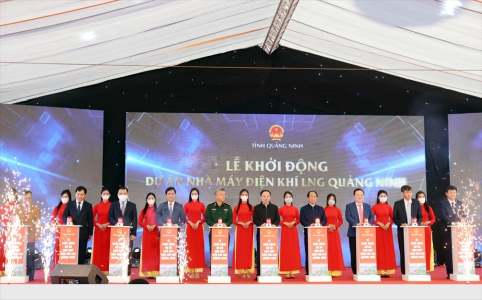 Lễ khởi công Dự án Nhà máy điện khí LNG Quảng Ninh. Ảnh Nguyễn Hùng