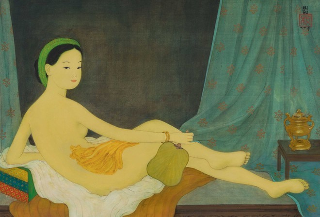 Bức Nue (Nude) của họa sĩ Mai Trung Thứ, nằm trong bộ sưu tập tranh Việt của tiến sĩ Tuấn Phạm. Ảnh: Christie