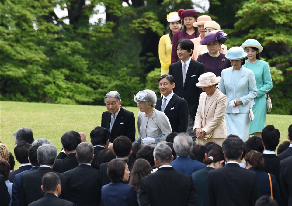 Các thành viên hoàng gia Nhật Bản trong sự kiện năm 2017. Ảnh: AFP