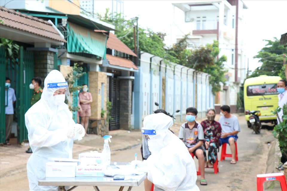 Tỉnh Đắk Lắk đang có số ca nhiễm COVID-19 tăng cao đột biến những ngày qua. Ảnh: B.T