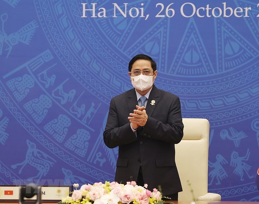 Thủ tướng Phạm Minh Chính dự hội nghị cấp cao ASEAN 38. Ảnh: TTXVN