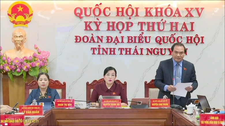 Đại biểu Nguyễn Công Hoàng - Đoàn ĐBQH tỉnh Thái Nguyên.