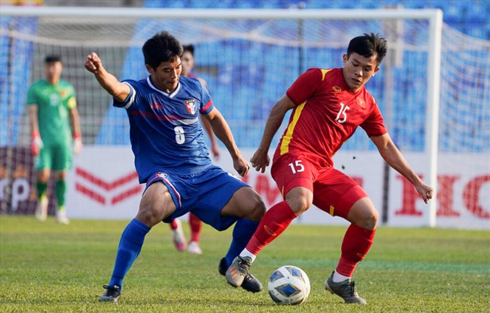 U23 Việt Nam đã có màn trình diễn chưa thuyết phục trước U23 Đài Loan. Ảnh: AFC