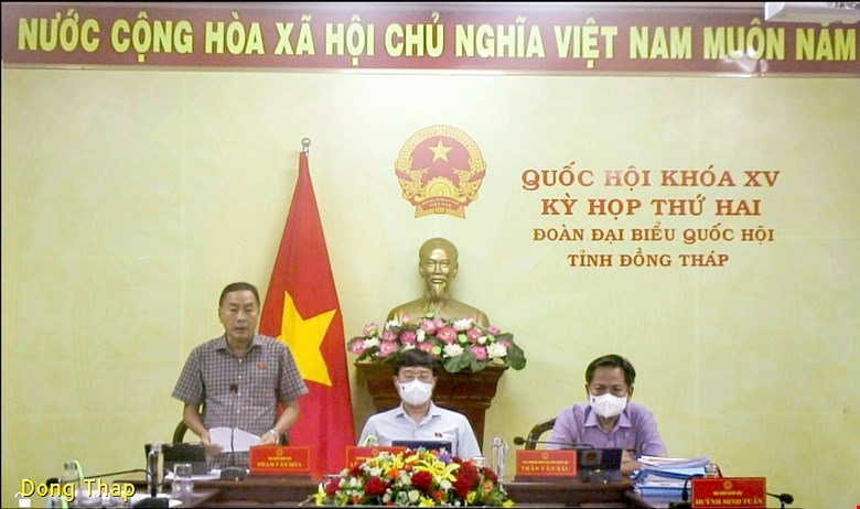 Đại biểu Phạm Văn Hoà - Đoàn Đồng Tháp. Ảnh QH