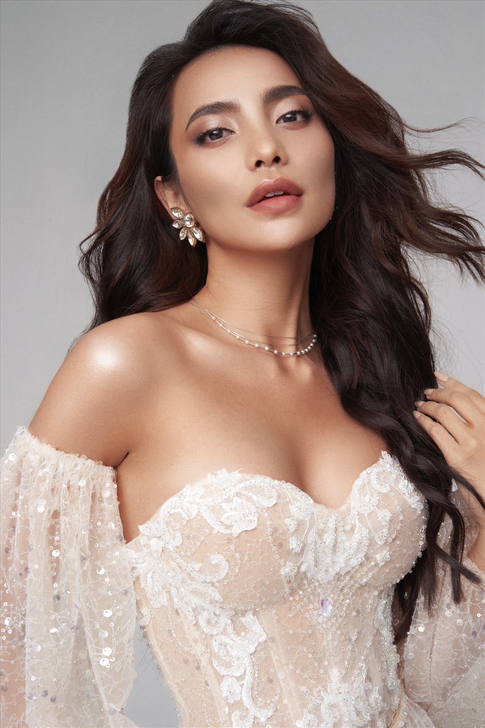 Người đẹp được đánh giá là thí sinh tiềm năng của cuộc thi “Hoa hậu Hoàn vũ Việt Nam 2021“. Ảnh: NVCC