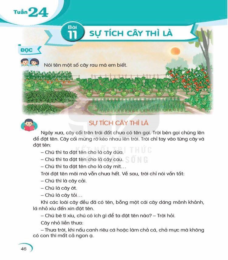 Bài “Sự tích cây thì là”