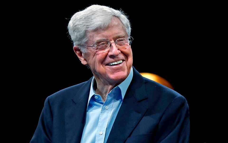 Charles Koch là 1 trong 2 anh em tiếp tục sự nghiệp kinh doanh của gia đình và biến nó thành tập đoàn tỉ USD. Ảnh: AFP