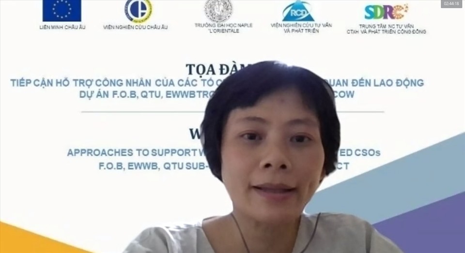 Bà Nguyễn Hồng Anh - Quản lý Chương trình, Phái đoàn Liên minh Châu Âu tại Việt Nam. Ảnh: BTCC