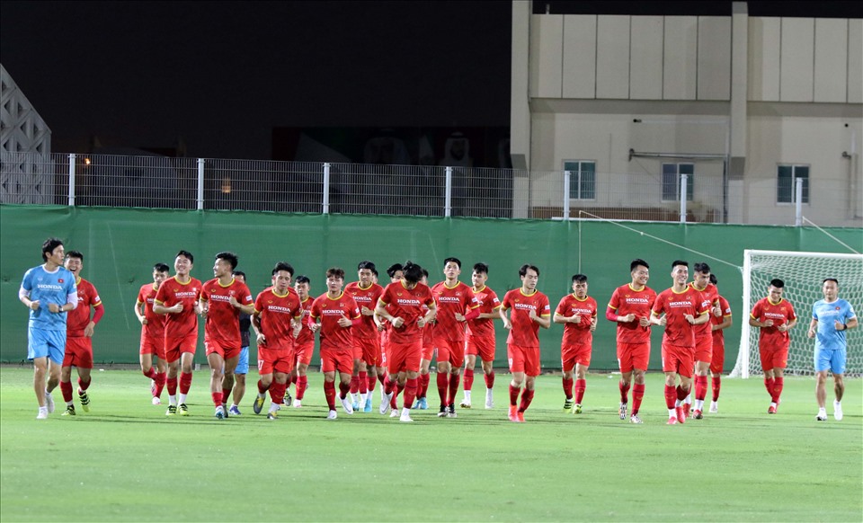 Đội tuyển Việt Nam bước vào giai đoạn nước rút chuẩn bị cho trận đấu gặp tuyển Trung Quốc tại vòng loại thứ 3 World Cup 2022. Ảnh: VFF