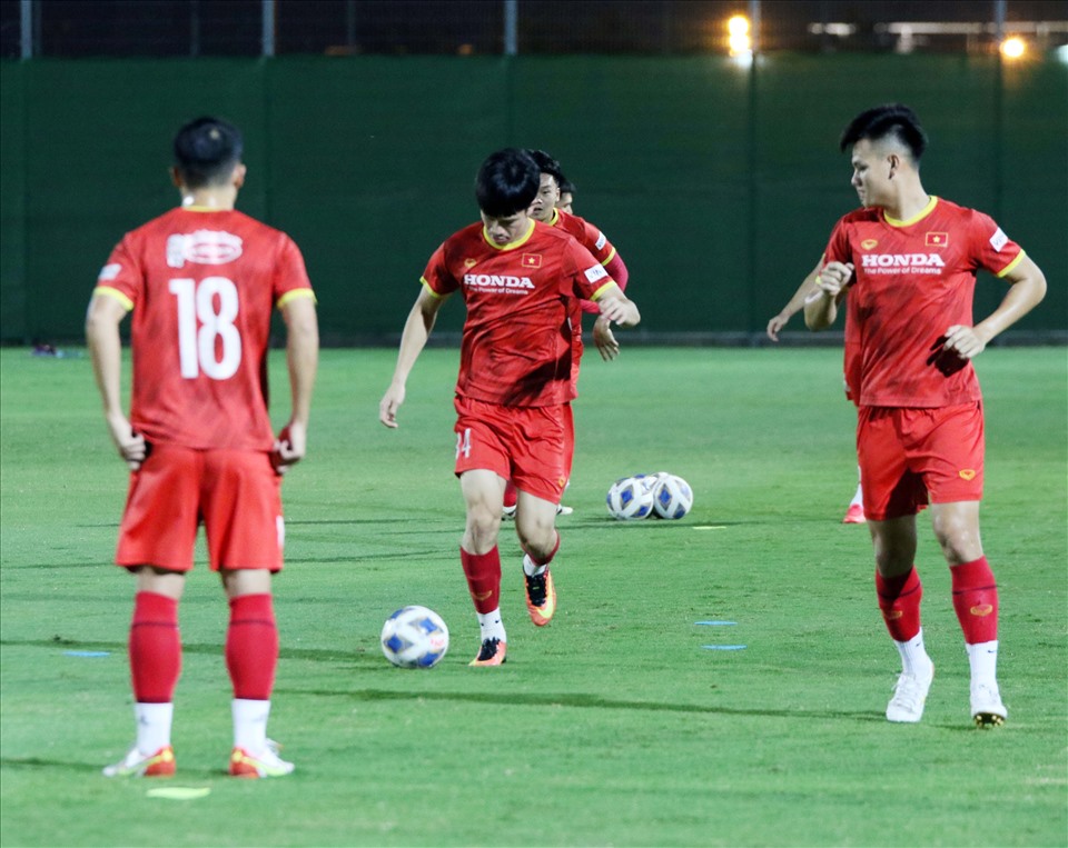 Tuyển Việt Nam sẽ có chuyến làm khách trước tuyển Trung Quốc tại vòng loại thứ 3 World Cup 2022 vào ngày 8.10 tới đây. Ảnh: VFF