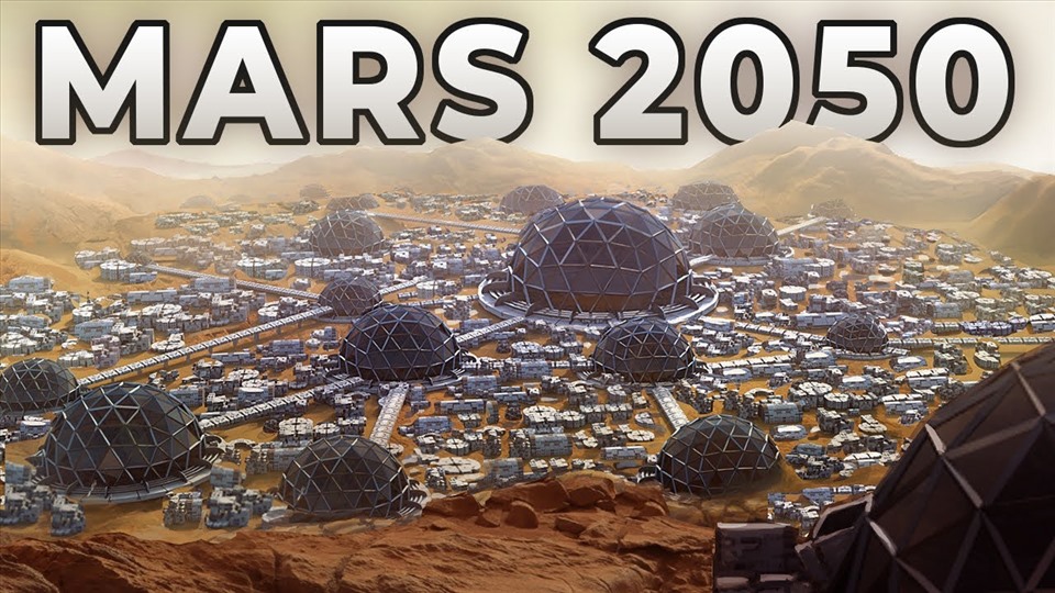 Tỉ phú Elon Musk hy vọng xây thành phố sao Hỏa vào năm 2050. Ảnh: SpaceX