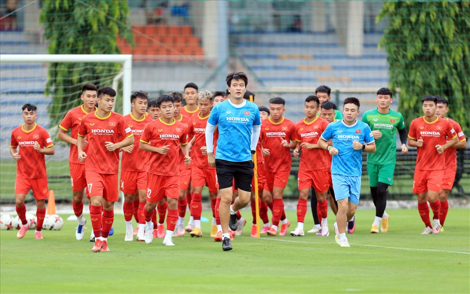 U22 Việt Nam đang chuẩn bị tích cực cho vòng loại U23 Châu Á 2022. ẢNh: VFF