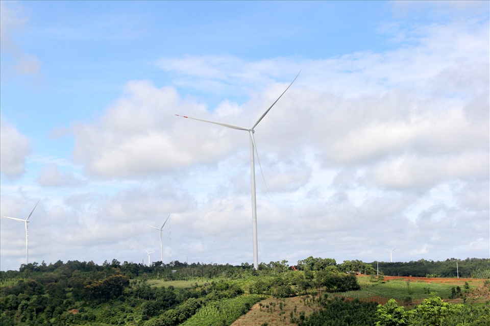 Dự án điện gió ở Đắk Song. Ảnh: Phan Tuấn