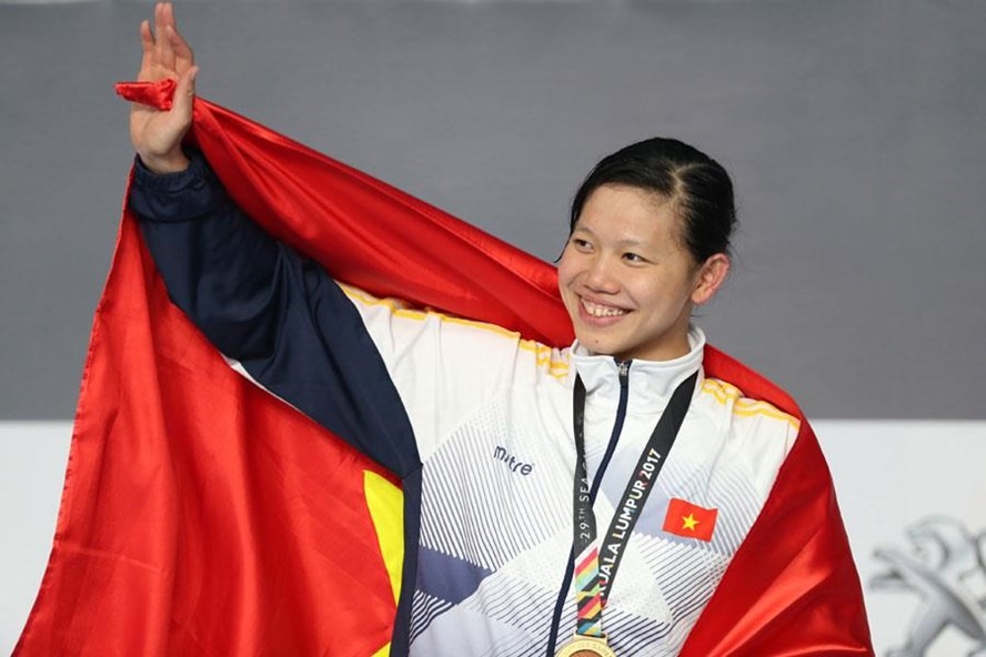 Ánh Viên từng giành 8 huy chương vàng ở SEA Games 29. Ảnh: H.A