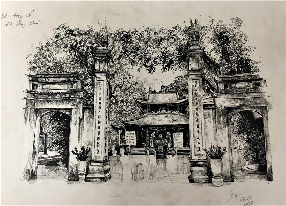 Đền Đồng Cổ - tác phẩm của Trần Nam Long.