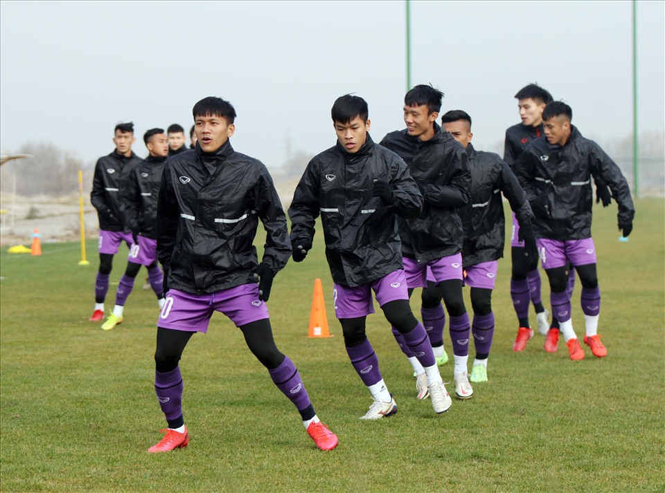 Chiến thắng trước U23 Đài Loan giúp đoàn quân của huấn luyện viên Park Hang-seo phần nào đó giải toả áp lực và thoải mái tinh thần trong các buổi tập luyện vừa qua. Ảnh: VFF