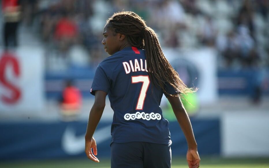 Diallo trong màu áo đội nữ PSG. Ảnh: Le Parisien