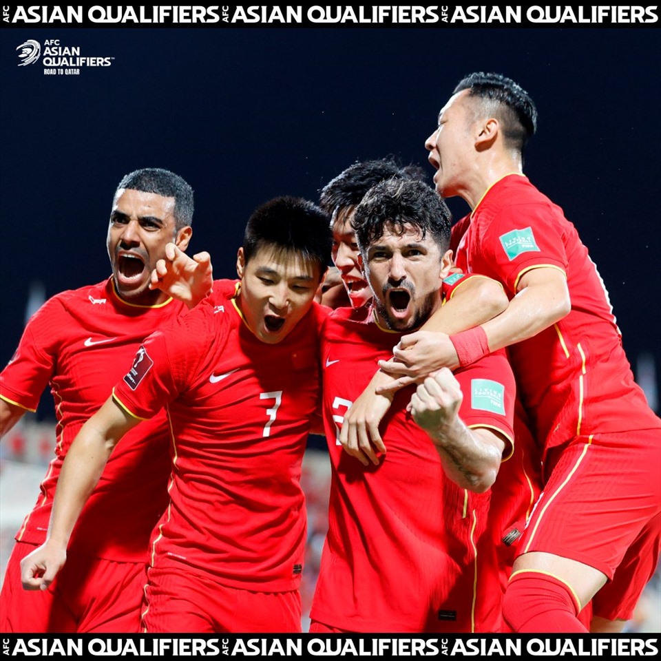 Tuyển Trung Quốc đã không thể bảo vệ thành công thắng lợi trước Oman. Ảnh: AFC.