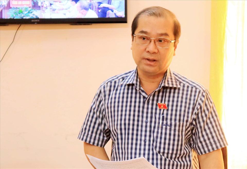 Ông Trình Lam Sinh, Phó Trưởng Đoàn đại biểu Quốc hội An Giang. Ảnh: LT