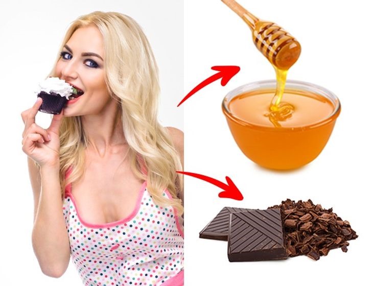 6. Thèm đồ ngọt Nếu bạn đột nhiên thèm ngọt thì nguyên nhân có thể là do căng thẳng, trầm cảm hoặc kiệt sức. Cơ thể đang cần glucose. Để tránh tăng cân, tốt hơn là hãy ăn một ít sô cô la đen hoặc mật ong.