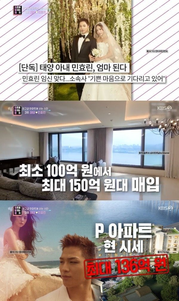 Nhà của Taeyang-Min Hyo Rin. Ảnh chụp màn hình