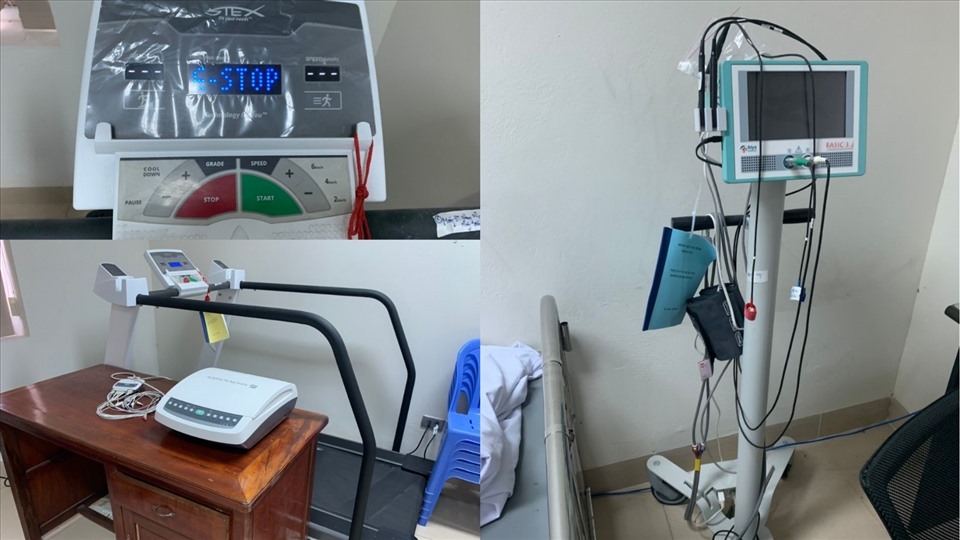 Máy móc, trang thiết bị y tế để không tại Khoa Lão - Tim mạch