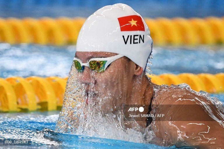 Ánh Viên là vận động viên thành công nhất của thể thao Việt Nam. Ảnh: AFP